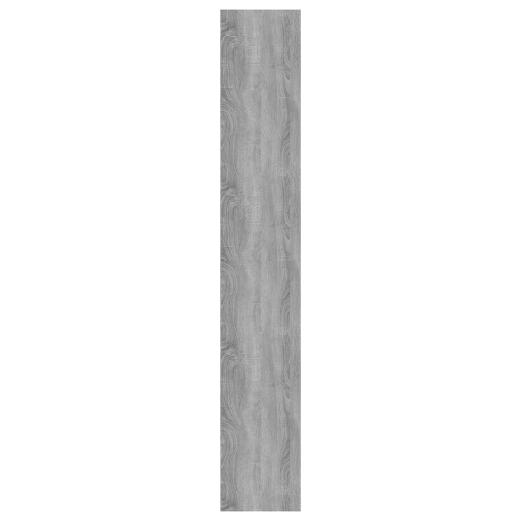 vidaXL Estante 5 prat. 80x30x189 cm derivados madeira cinzento sonoma