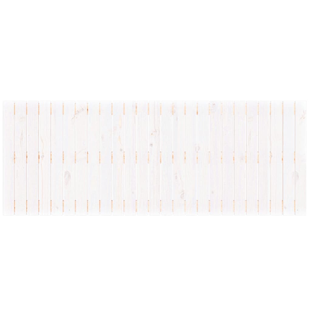 vidaXL Cabeceira de parede 159,5x3x60 cm pinho maciço branco