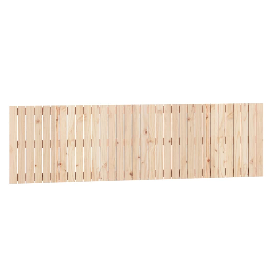 vidaXL Cabeceira de parede 204x3x60 cm madeira de pinho maciça
