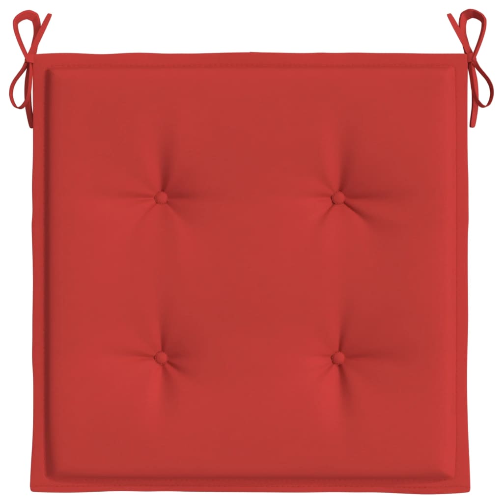 vidaXL Almofadões p/ cadeiras de jardim 2 pcs tecido oxford vermelho