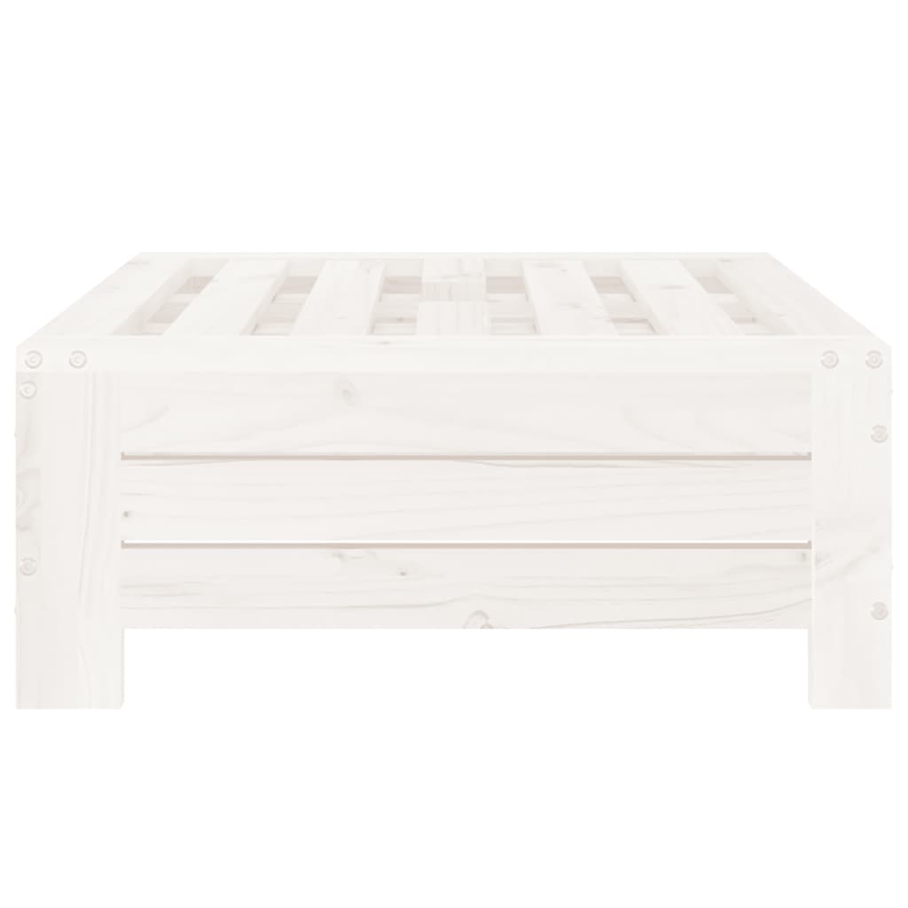 vidaXL Cobertura p/ base de guarda-sol madeira de pinho maciça branco