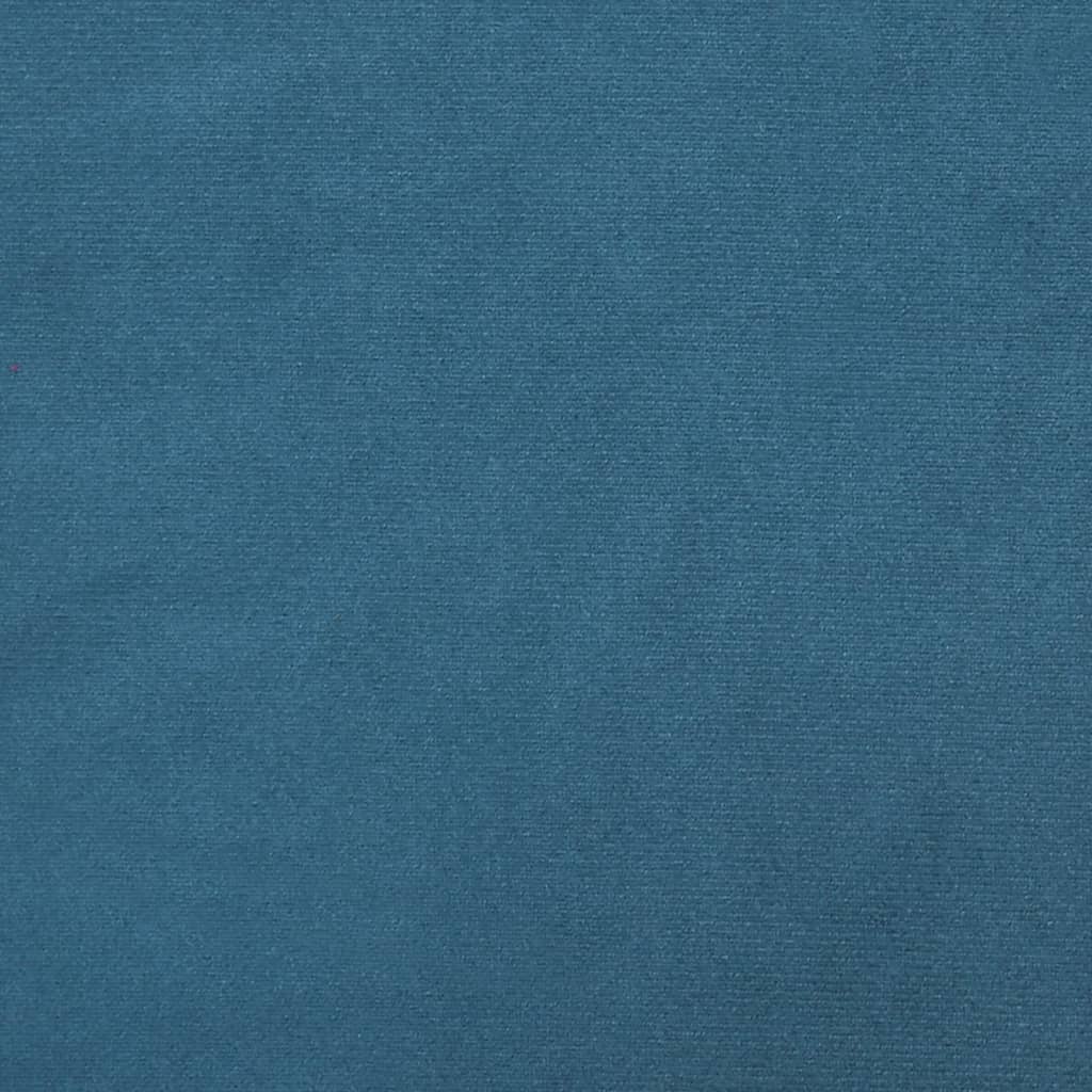 vidaXL Estrutura de cama c/ cabeceira 100x200 cm veludo azul