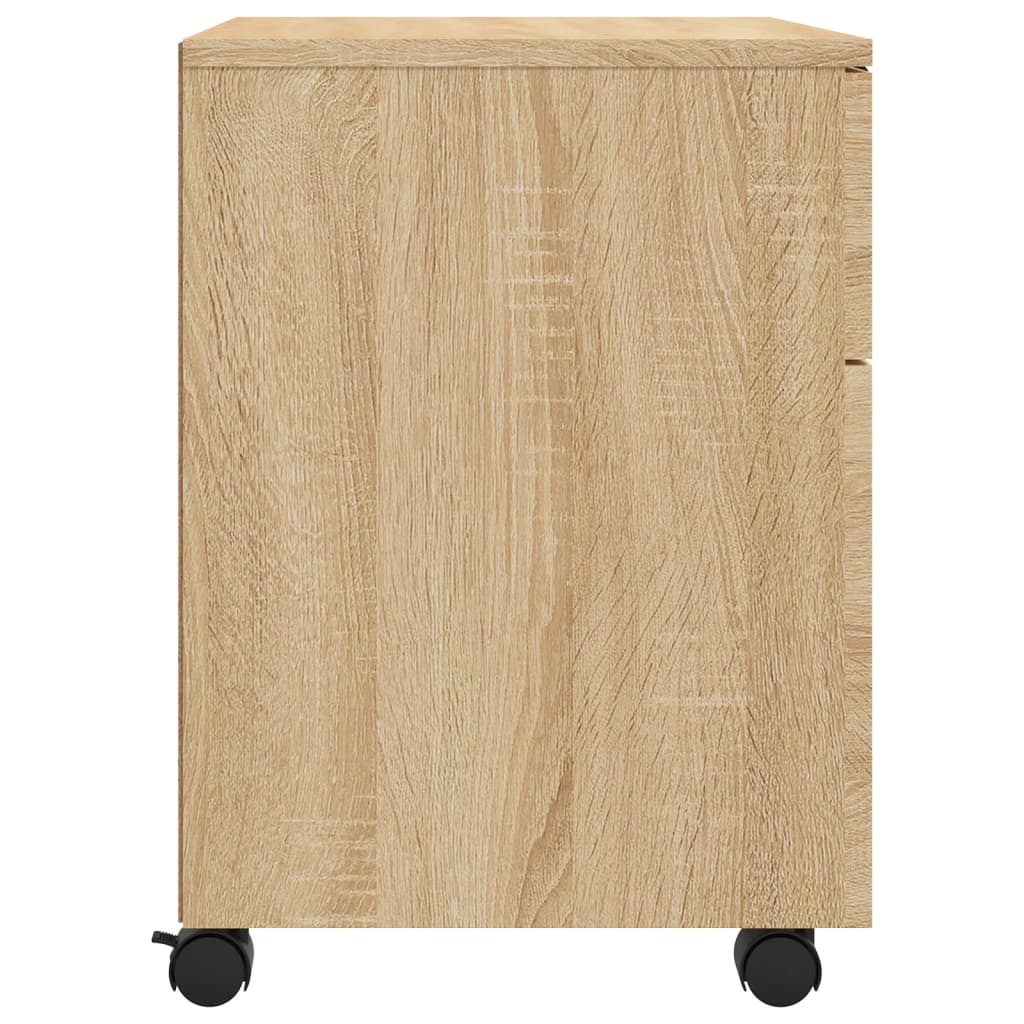 vidaXL Arquivador móvel 45x38x54cm derivados madeira Sonoma Oak