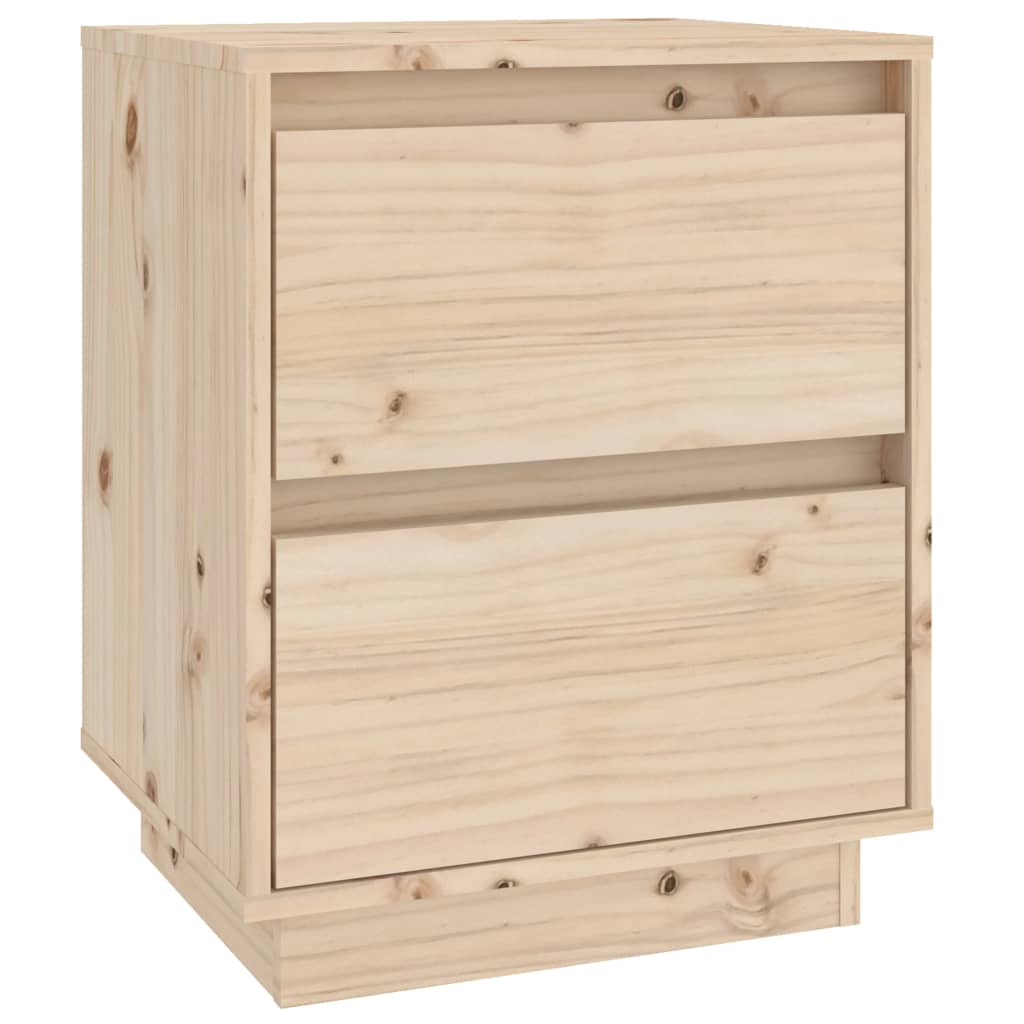 vidaXL Mesa de cabeceira 40x35x50 cm madeira de pinho maciça