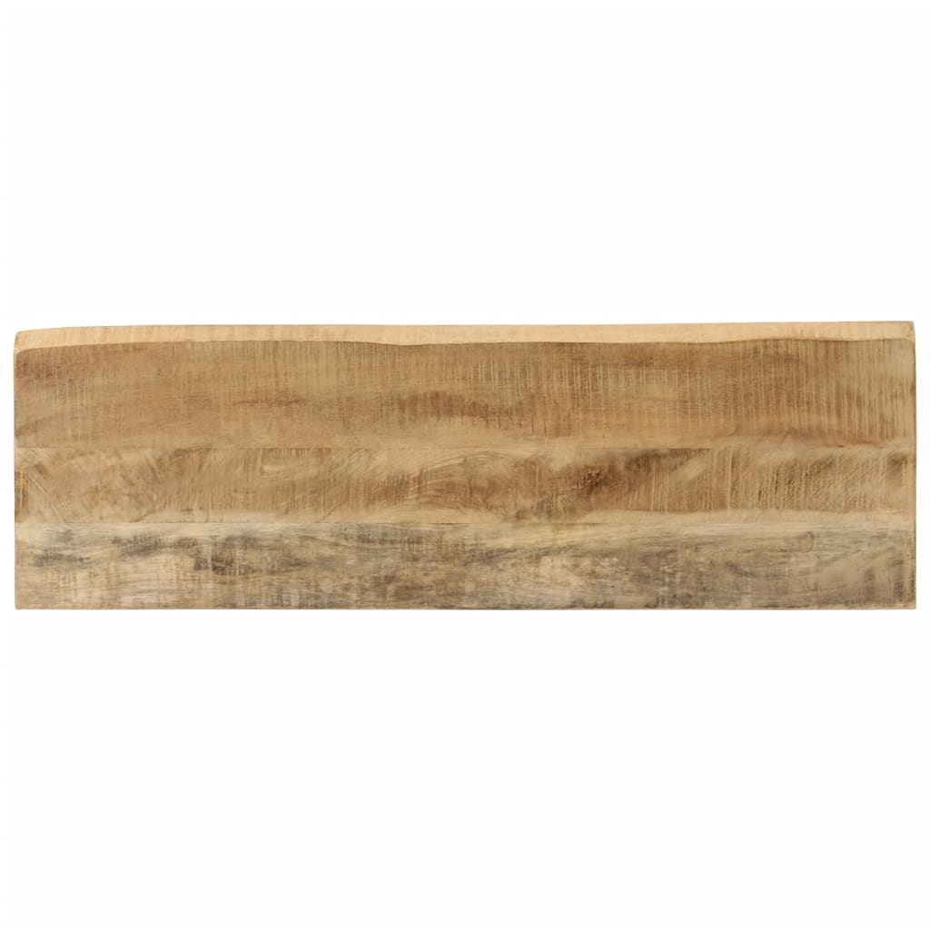 vidaXL Mesa consola c/ borda viva 105x33x76cm madeira mangueira maciça