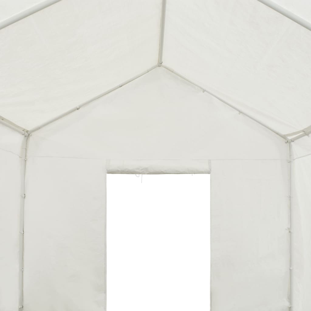 vidaXL Tenda de armazenamento PE 3x4 m branco