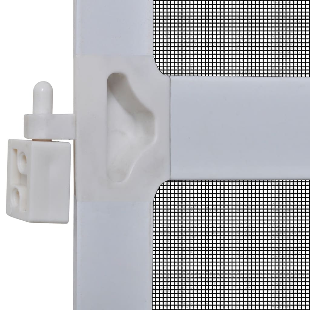 vidaXL Tela anti-insetos articulada para portas 100 x 215 cm branco