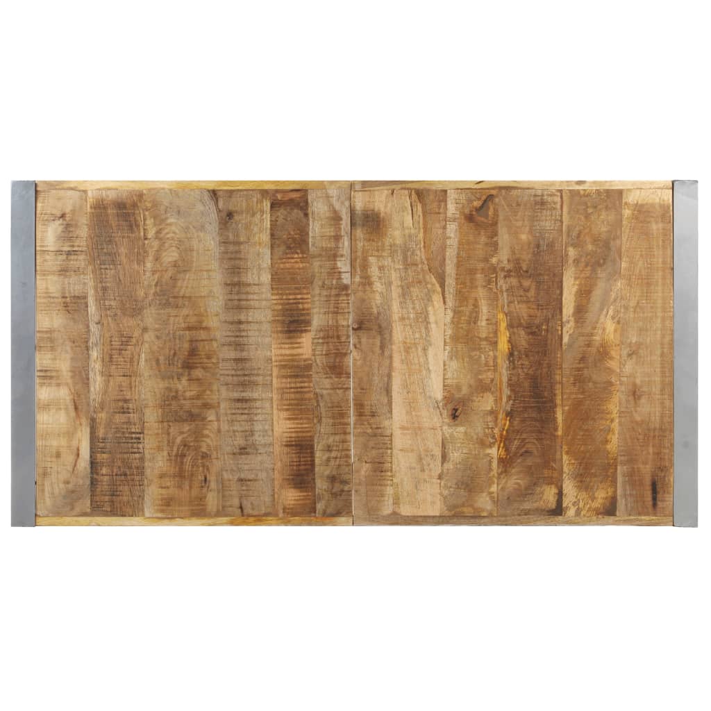 vidaXL Mesa de centro 140x70x40 cm madeira de mangueira áspera
