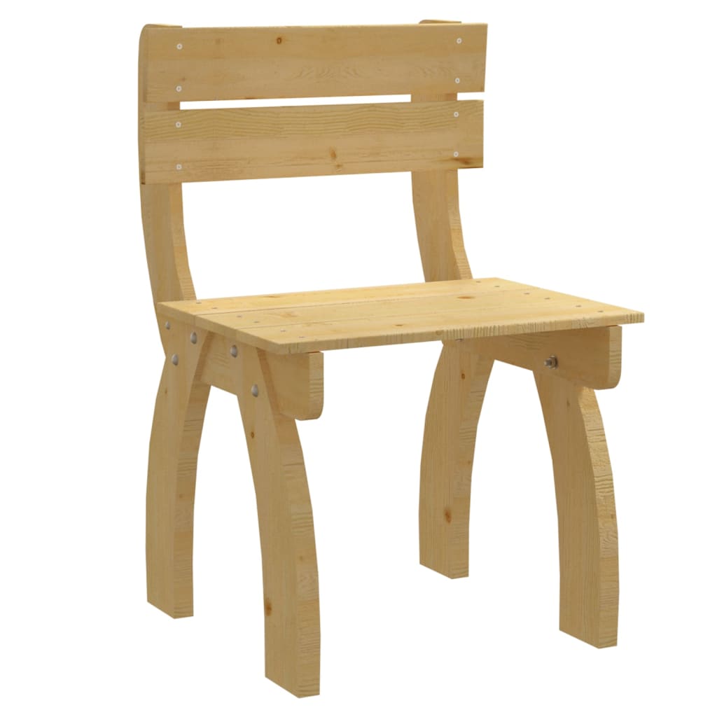 vidaXL Cadeira de jardim madeira de pinho impregnada