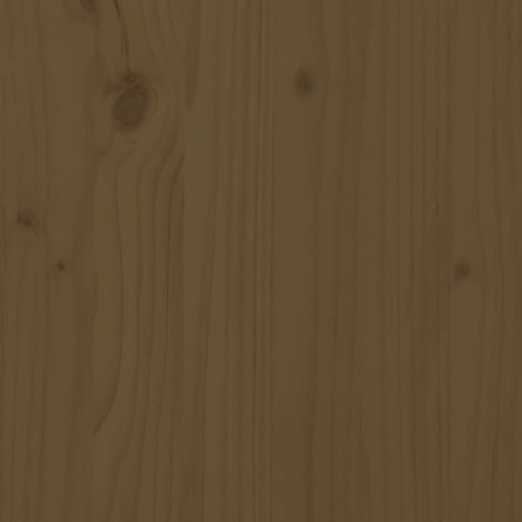 vidaXL Beliche 75x190 cm madeira de pinho maciça castanho mel