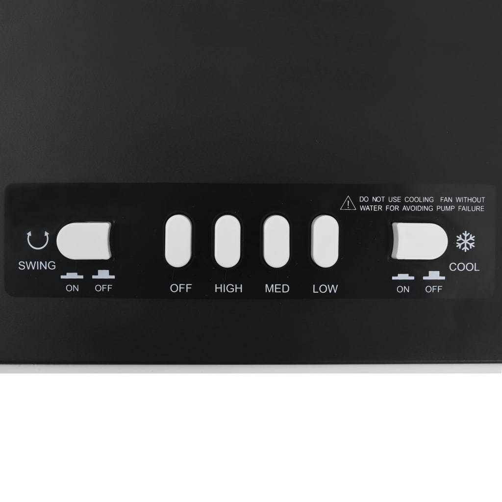 vidaXL Refrigerador de ar portátil 3 em 1 65 W 61x31x27cm branco/preto