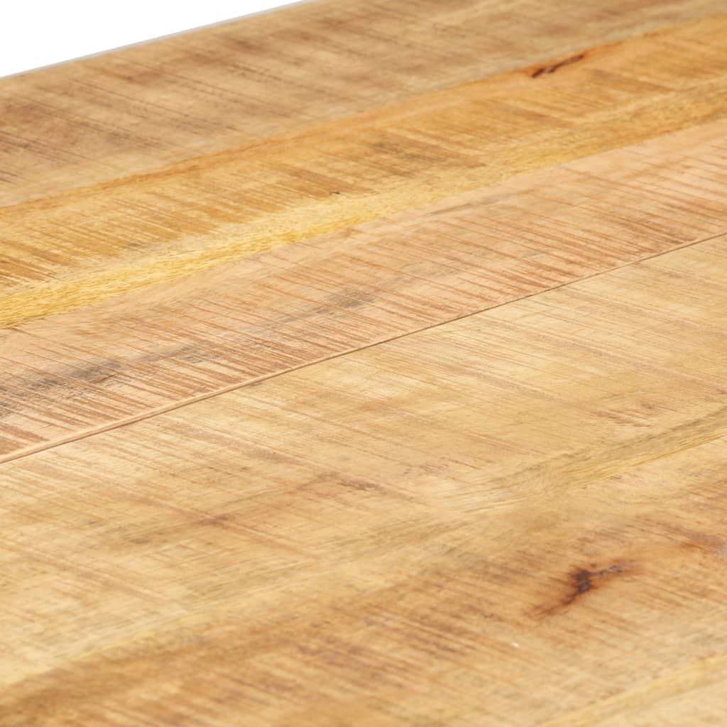 vidaXL Mesa de jantar 140x70x76 cm madeira de mangueira maciça áspera