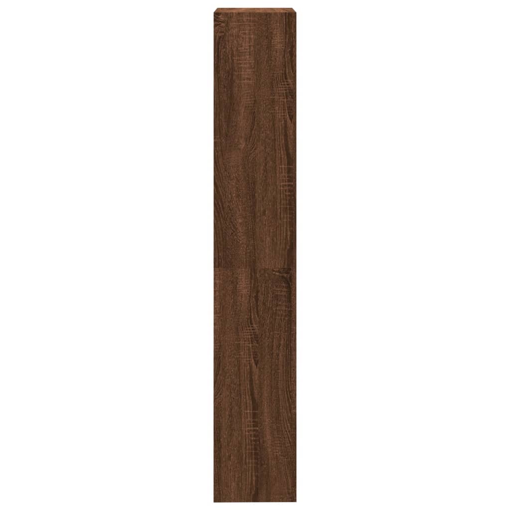 vidaXL Estante 4 prat. 40x24x143cm derivados madeira carvalho castanho