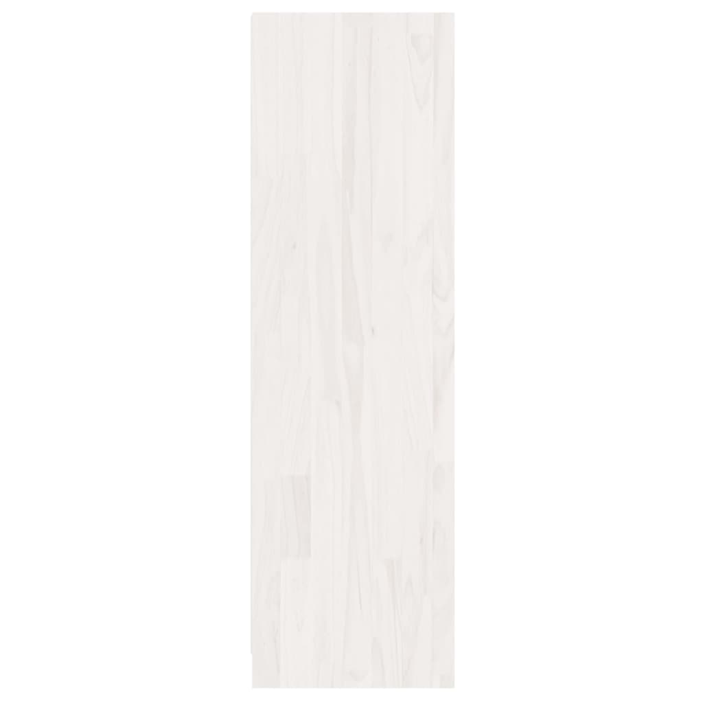 vidaXL Estante/divisória 36x33x110 cm madeira de pinho maciça branco