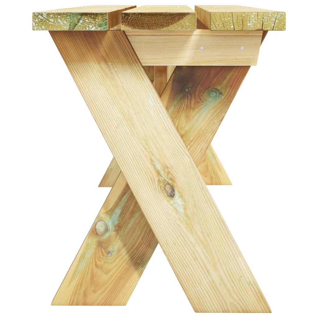 vidaXL Banco de jardim 110 cm madeira de pinho impregnada