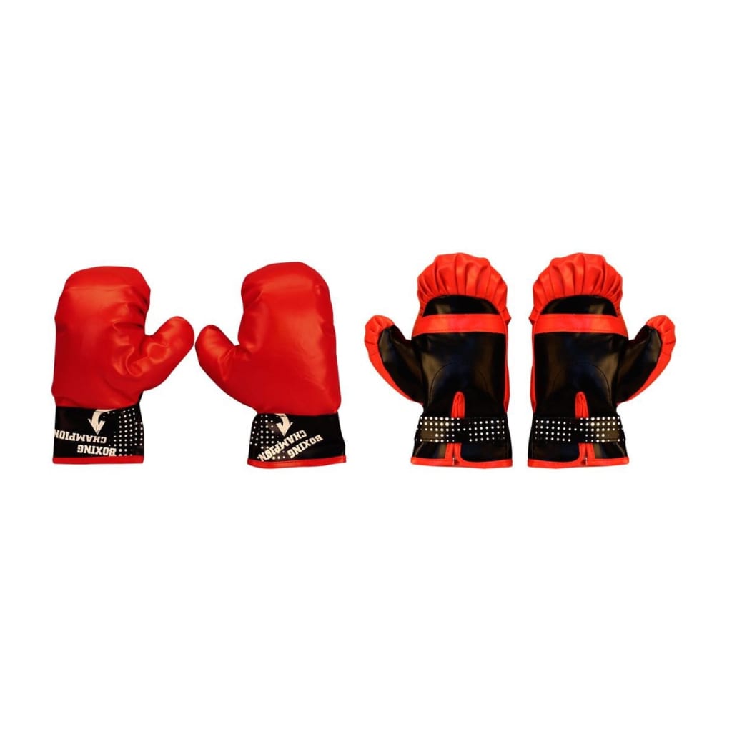 Avento Conjunto de saco de boxe Junior Reflex preto e vermelho 41BE