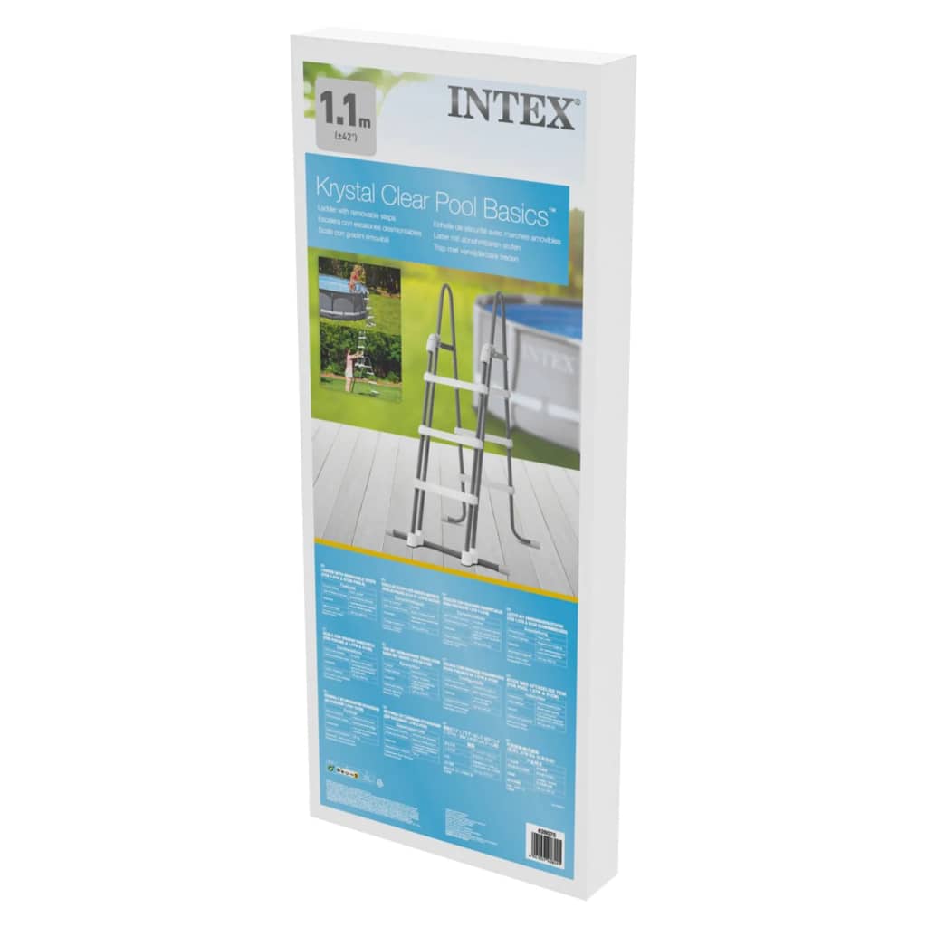 Intex Escada de segurança para piscina 3 degraus 91-107 cm