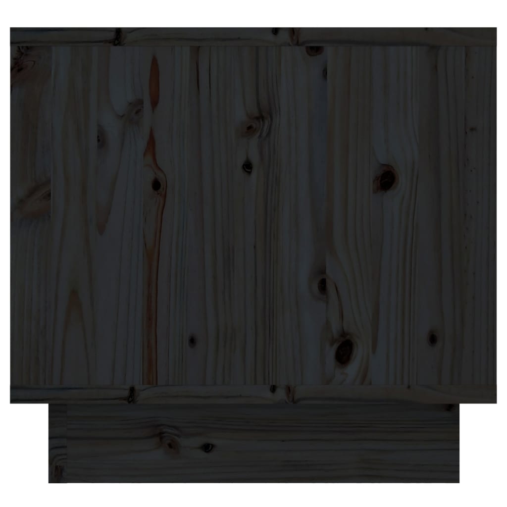 vidaXL Mesa de cabeceira 35x34x32 cm madeira de pinho maciça preto