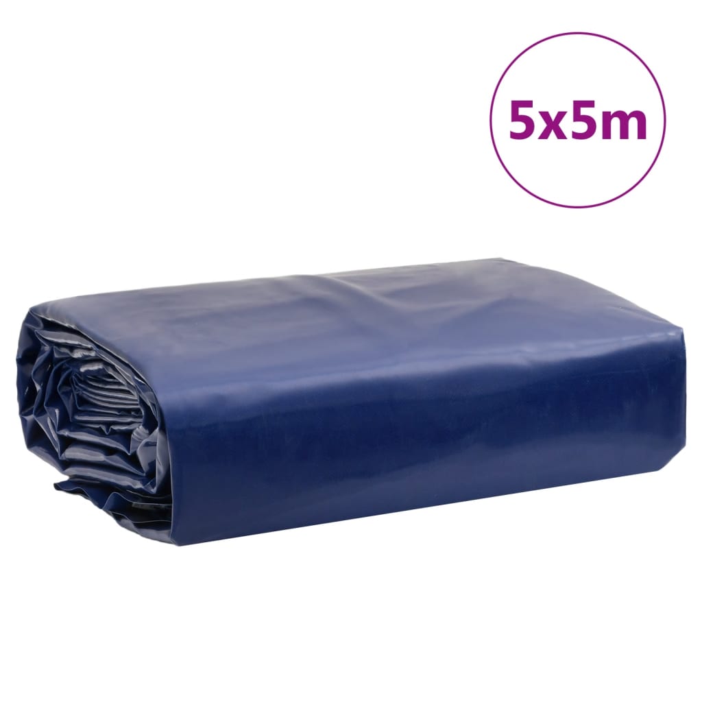 vidaXL Lona 5x5 m 650 g/m² azul