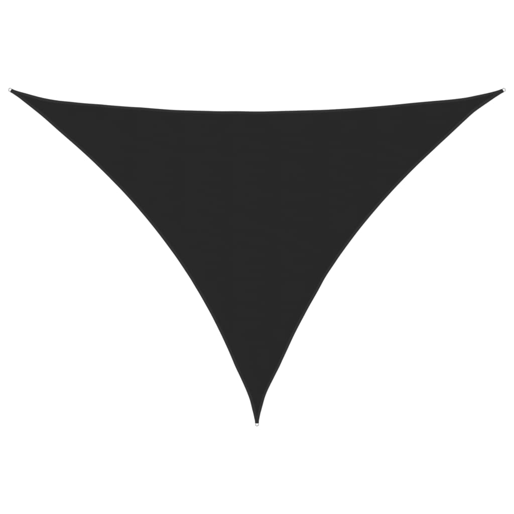 vidaXL Para-sol estilo vela tecido oxford triangular 5x5x6 m preto