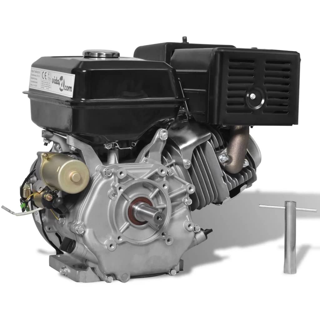 vidaXL Motor a gasolina 15 CV 11 kW preto