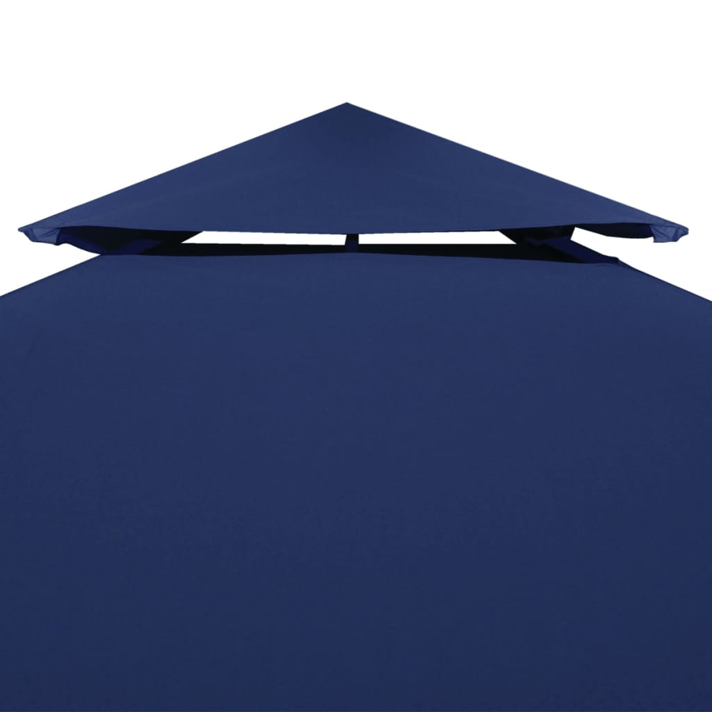 vidaXL Cobertura gazebo c/ 2 camadas 310 g/m² 4x3 m azul