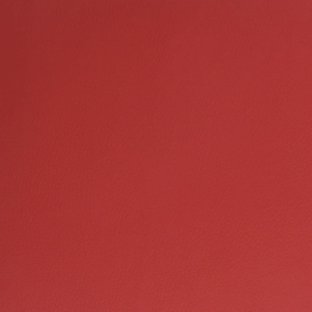 vidaXL Banco de massagens couro artificial vermelho tinto