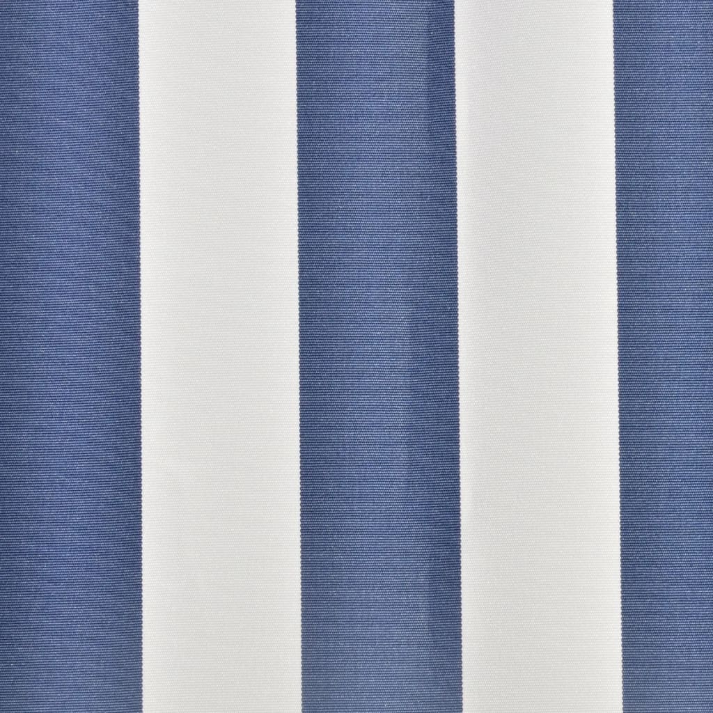 vidaXL Lona para toldo azul/branco 3 x 2,5 m (sem estrutura/caixa)