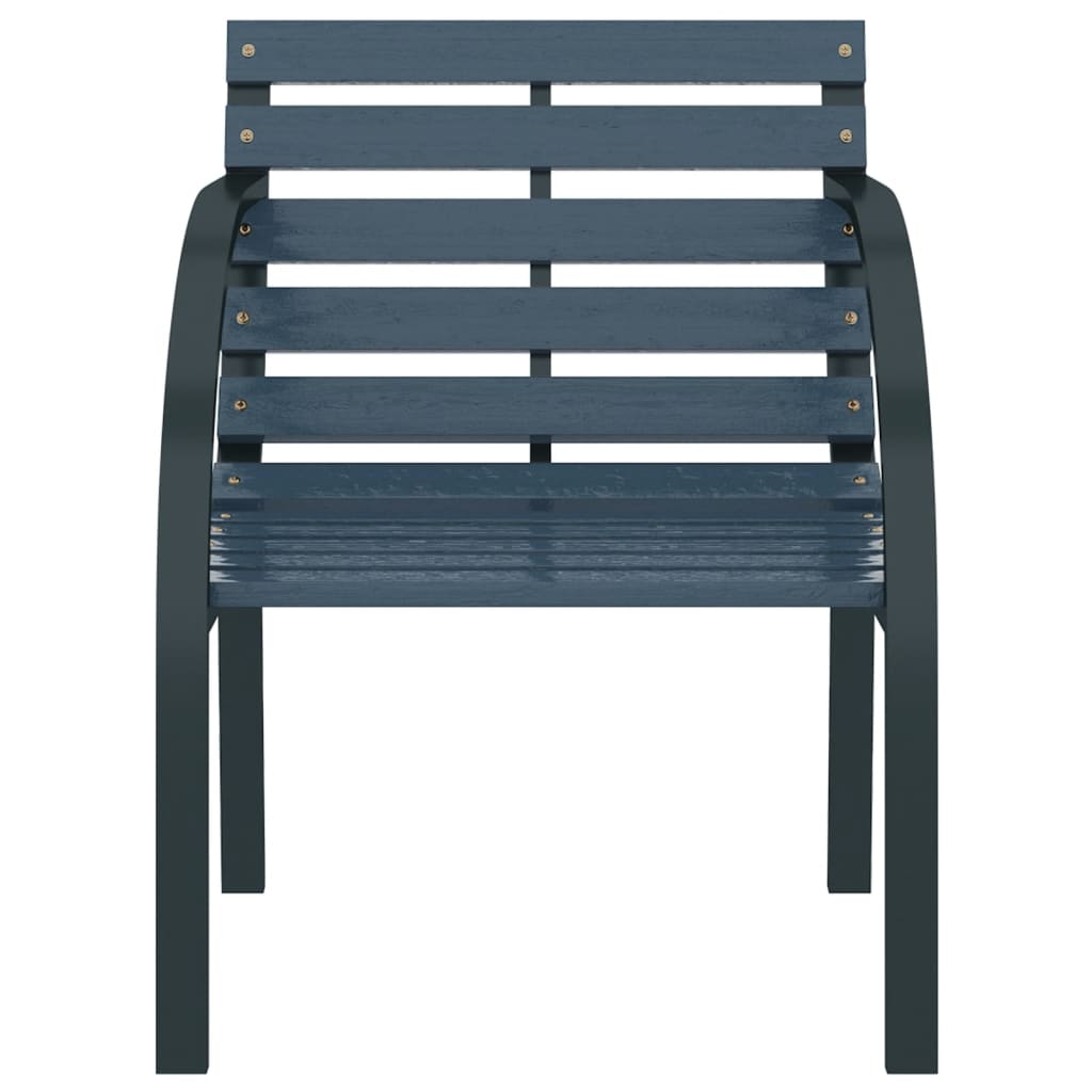 vidaXL Cadeiras de jardim 2 pcs madeira cinzento