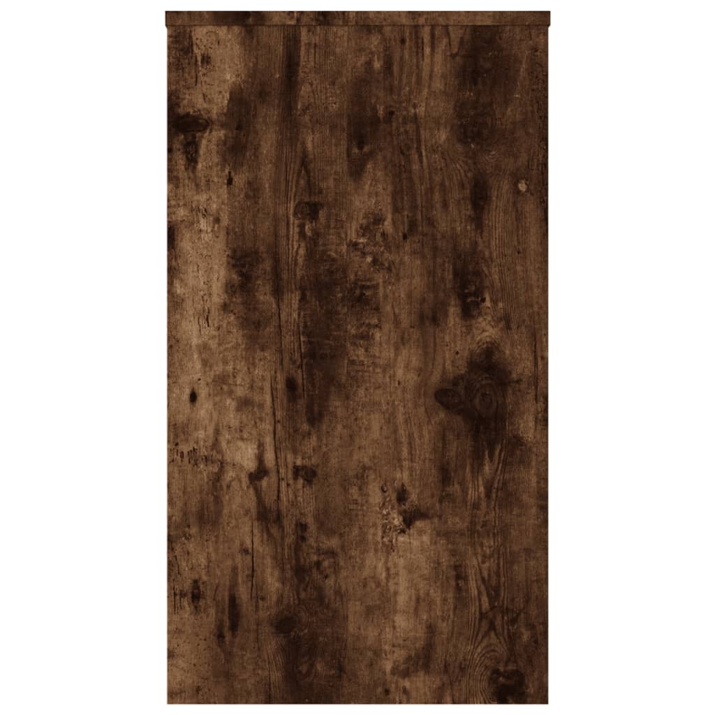 vidaXL Secretária 90x40x72 cm derivados de madeira cor carvalho fumado