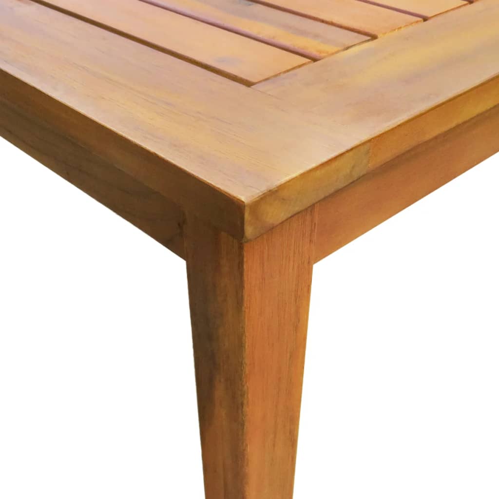 vidaXL 9 pcs conjunto de jantar exterior madeira de acácia maciça