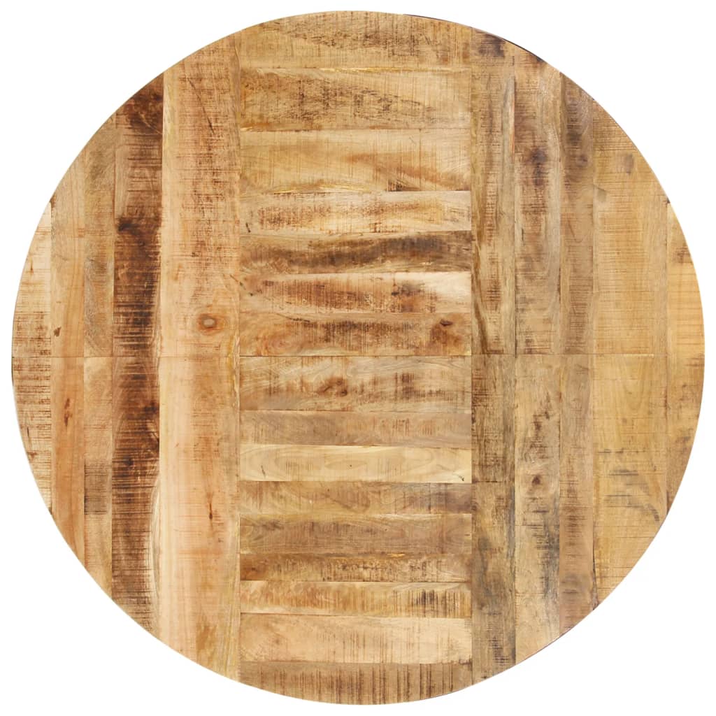 vidaXL Mesa de jantar redonda 175x75 cm madeira de mangueira áspera