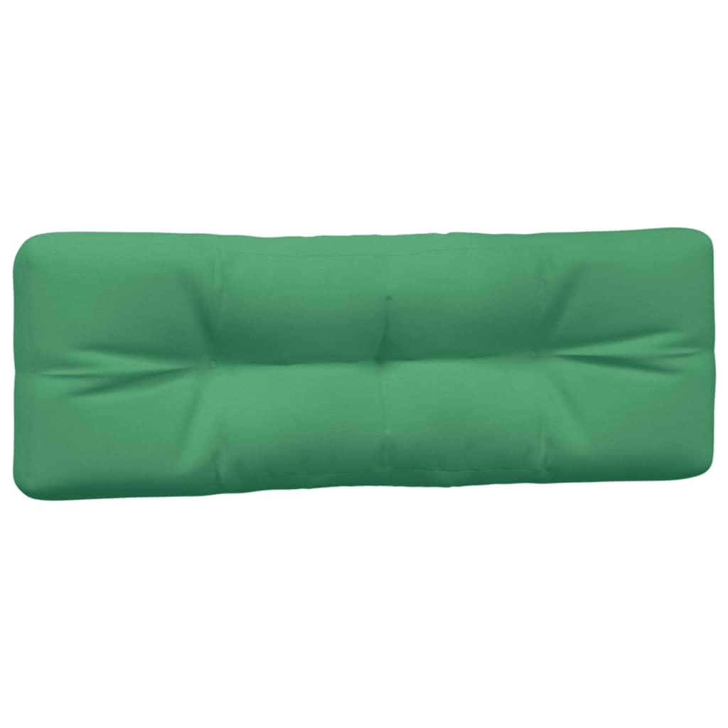 vidaXL Almofadões para móveis de paletes 5 pcs tecido verde