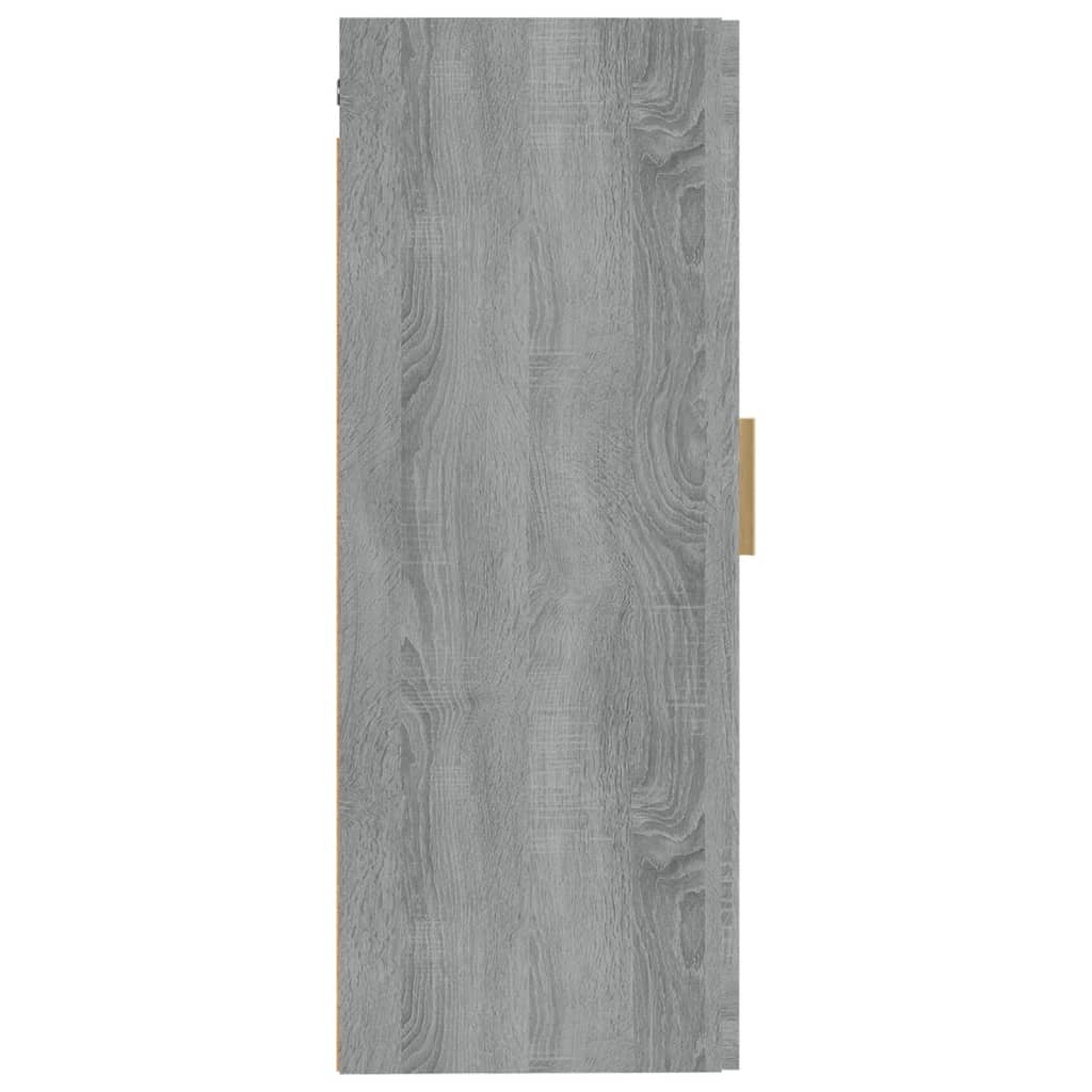vidaXL Armário de parede 35x34x90 cm derivados madeira cinzento sonoma