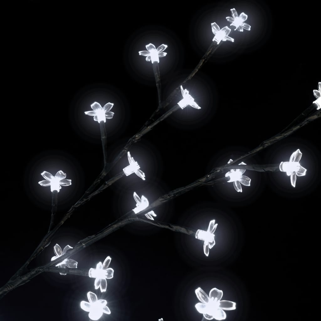 vidaXL Árvore de Natal LED flor cerejeira luz branco 180 cm