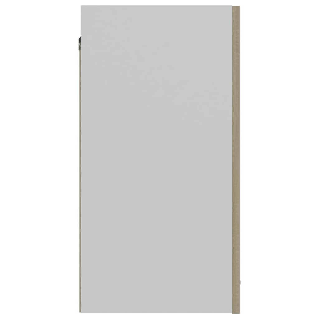 vidaXL Armário de parede 60x31x60 cm contraplacado cor carvalho