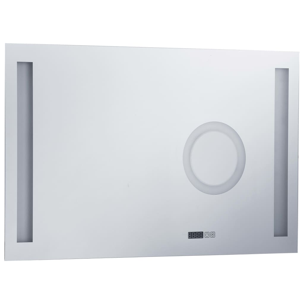 vidaXL Espelho de parede LED c/ sensor tátil casa de banho 100x60 cm