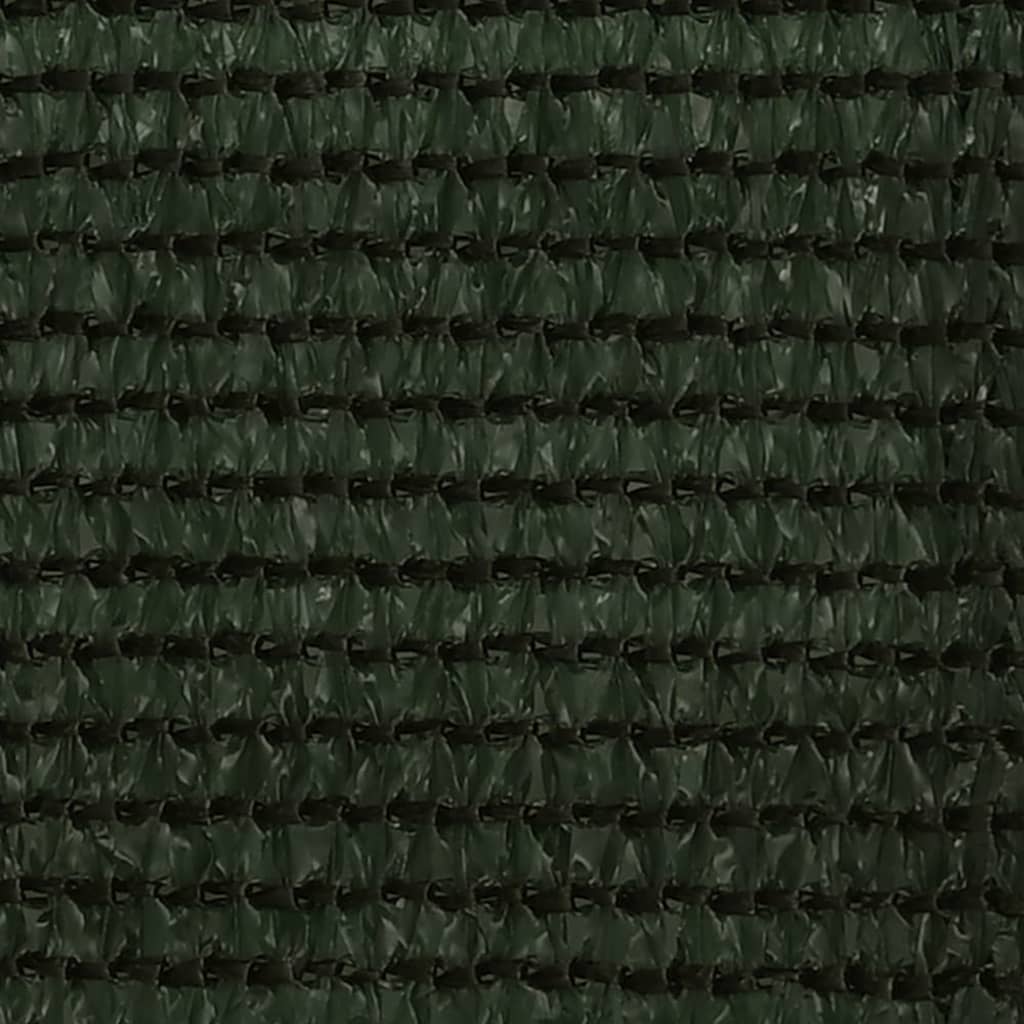 vidaXL Tela de varanda 90x500 cm PEAD verde-escuro