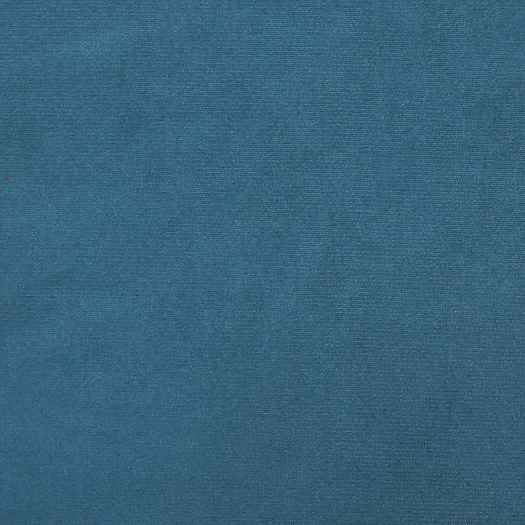 vidaXL Almofadas decorativas 2 pcs Ø15x50 cm veludo azul