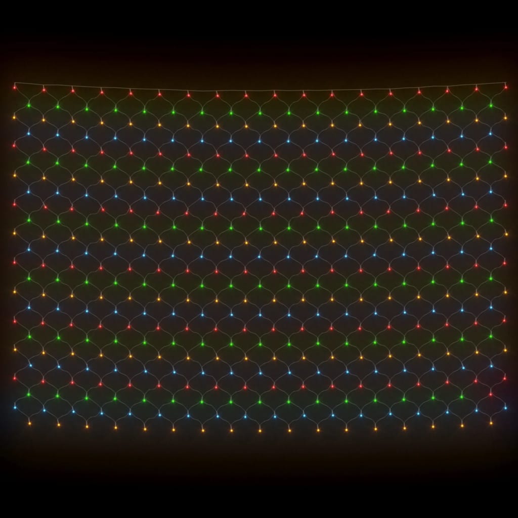 vidaXL Rede luzes de natal 4x4 m 544 luzes LED int/ext colorido