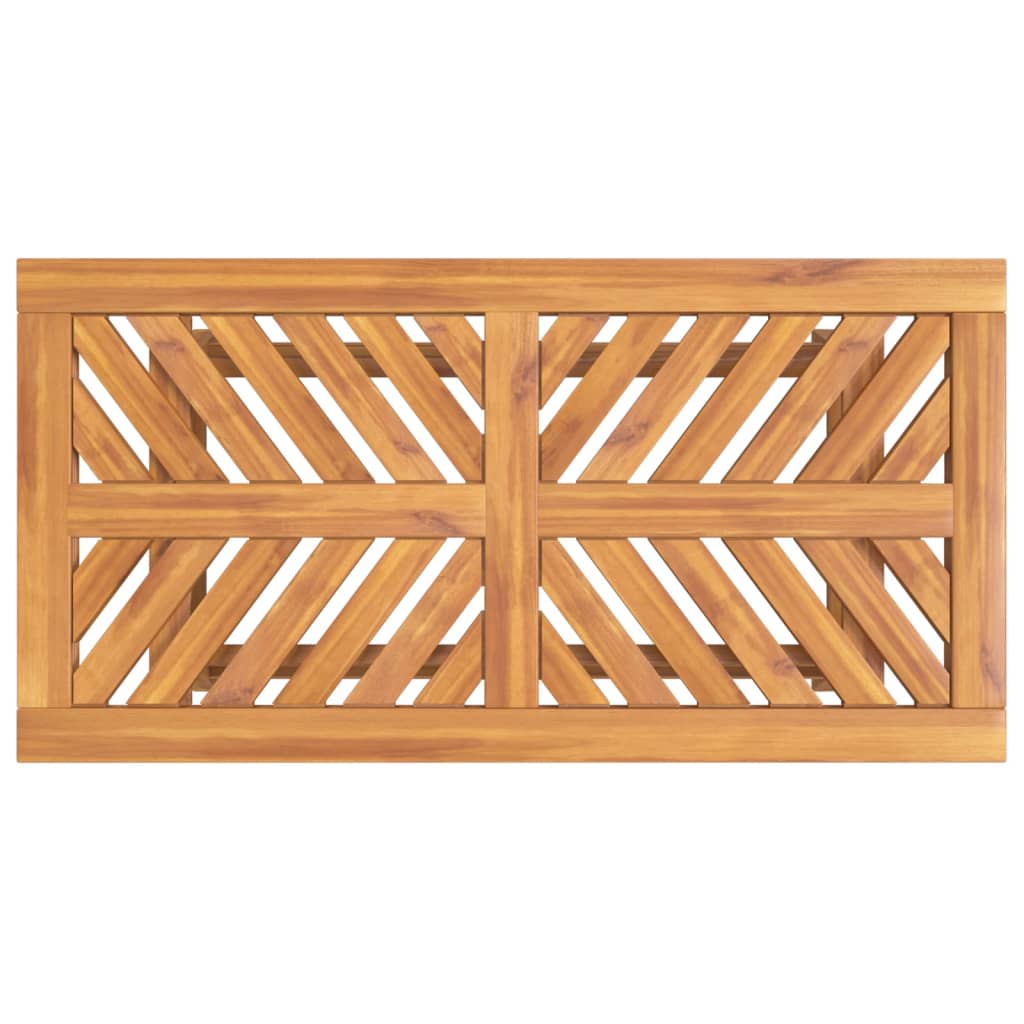 vidaXL Mesa de centro 100x50x45 cm madeira de acácia maciça