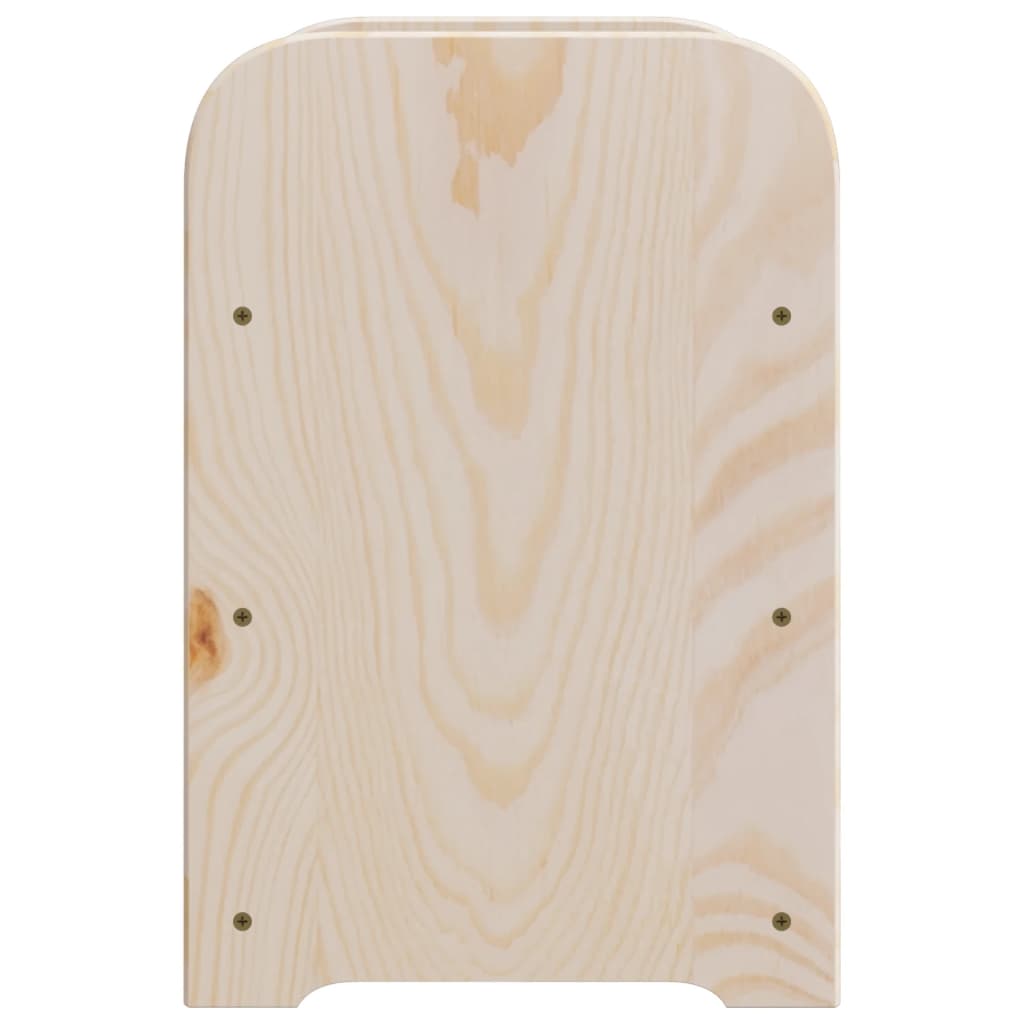 vidaXL Garrafeira 33x25x37 cm madeira de pinho maciça