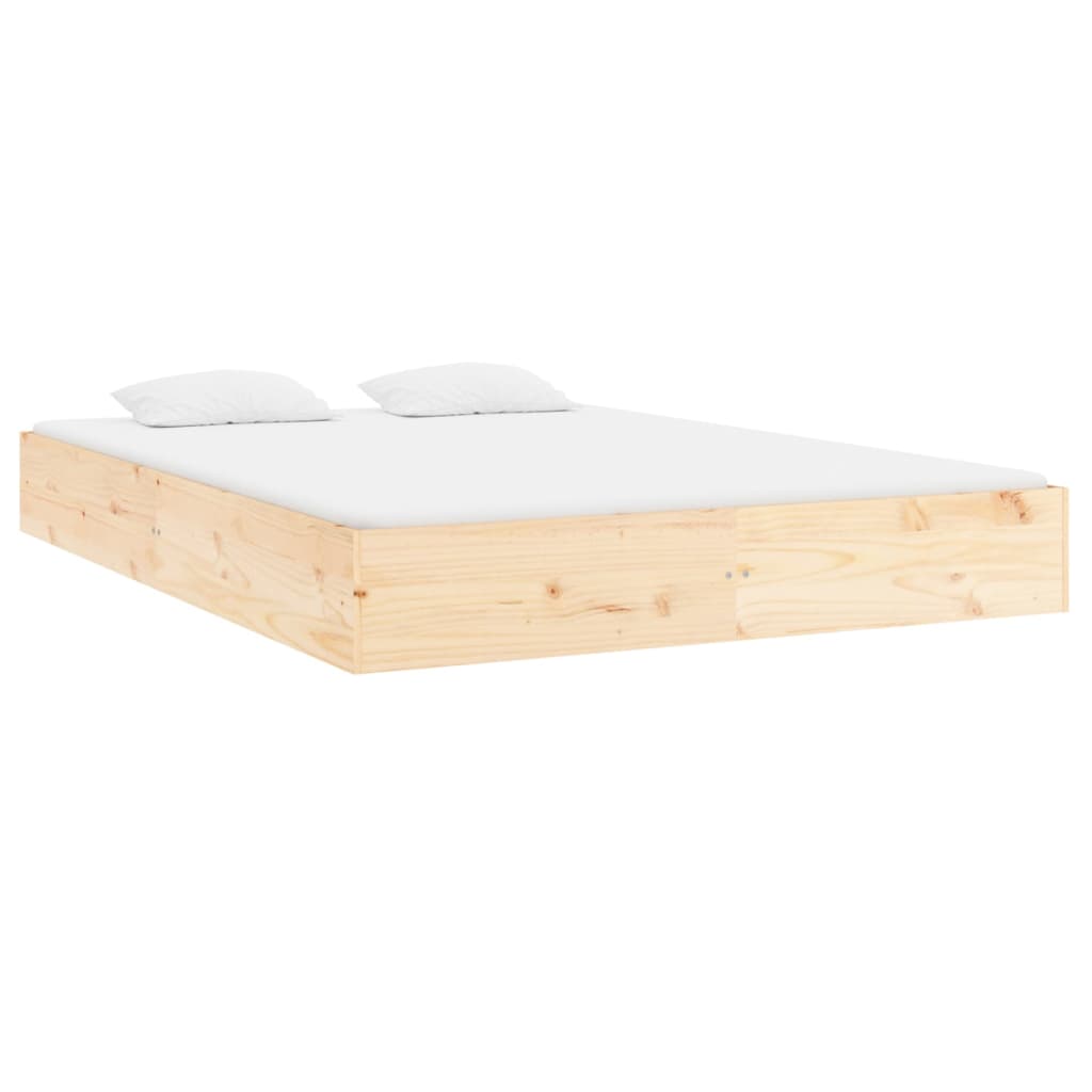 vidaXL Estrutura de cama 200x200 cm madeira maciça