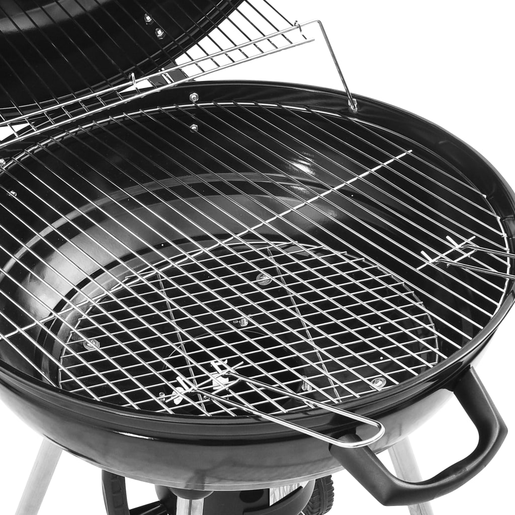 vidaXL Barbecue a carvão 73x58x96 cm aço