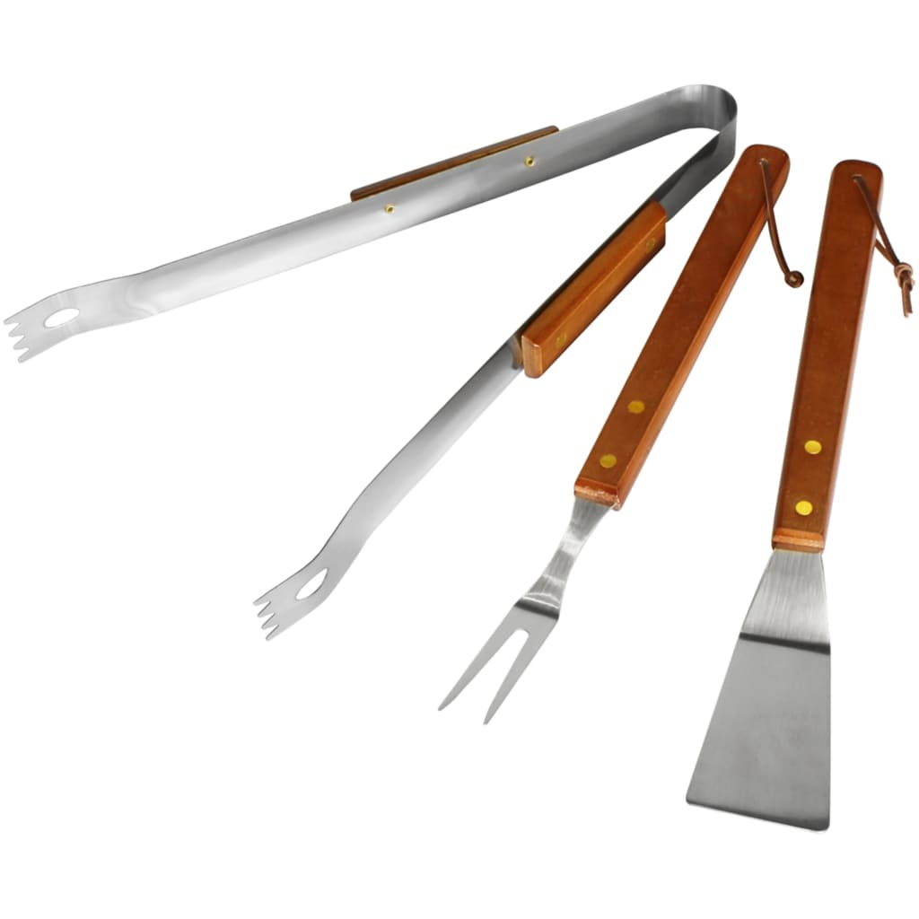 Conjunto de ferramentas para churrasco com 3 peças