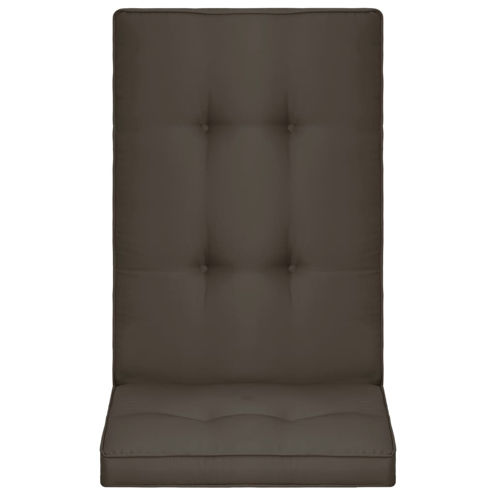 vidaXL Almofadões para cadeiras de jardim 4 pcs 120x50x5cm antracite