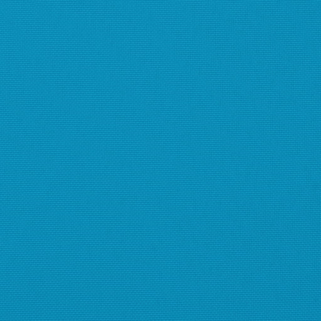 vidaXL Almofadão p/ banco de jardim 200x50x3 cm tecido azul