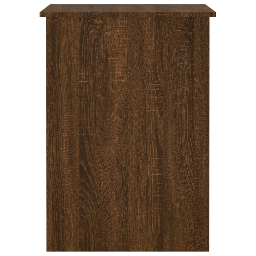 vidaXL Secretária 100x55x75 cm derivados de madeira carvalho castanho