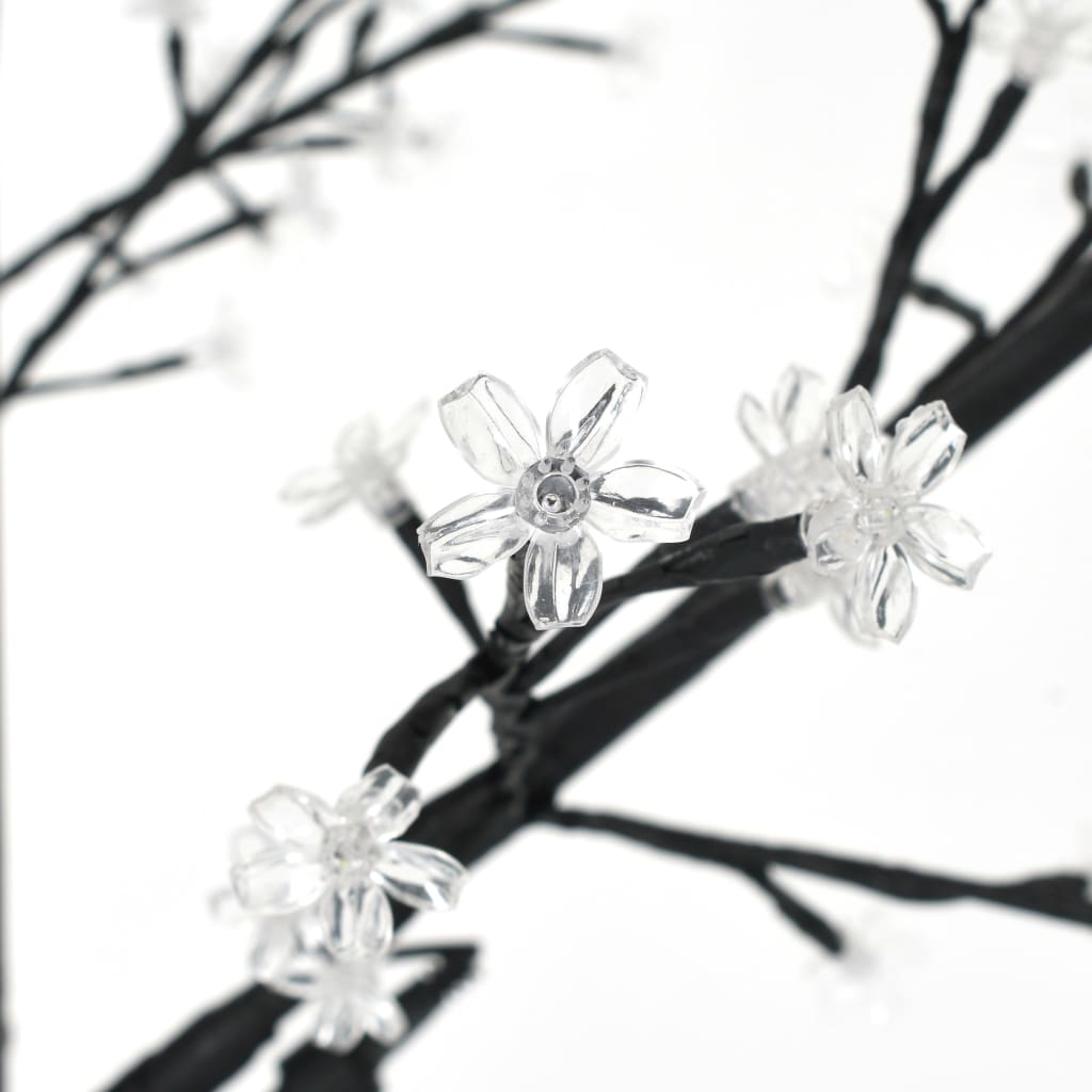 vidaXL Árvore de Natal 220 LED flor cerejeira luz branco frio 220 cm
