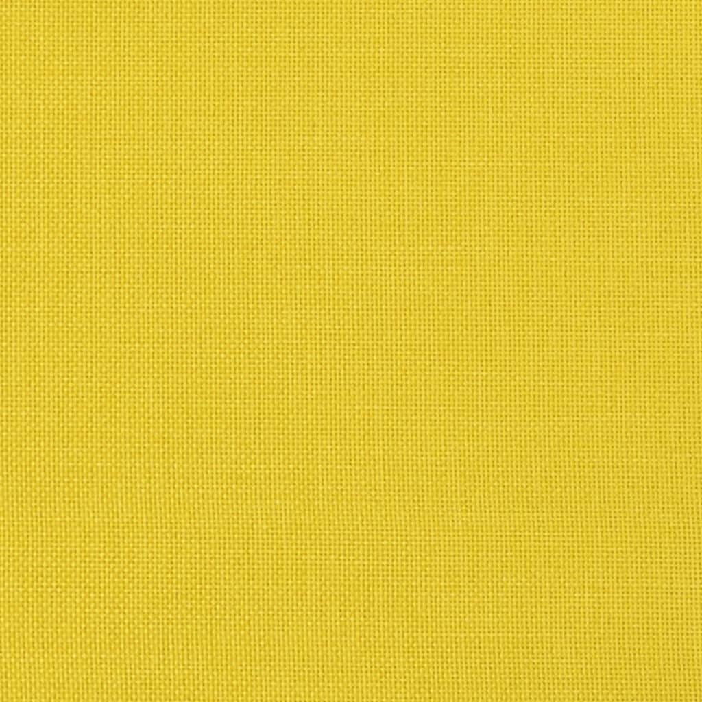 vidaXL Banco 100x64x80 cm tecido amarelo-claro